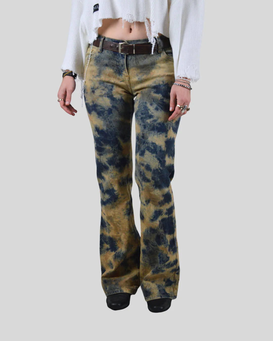 Denim Hose mit Schlag